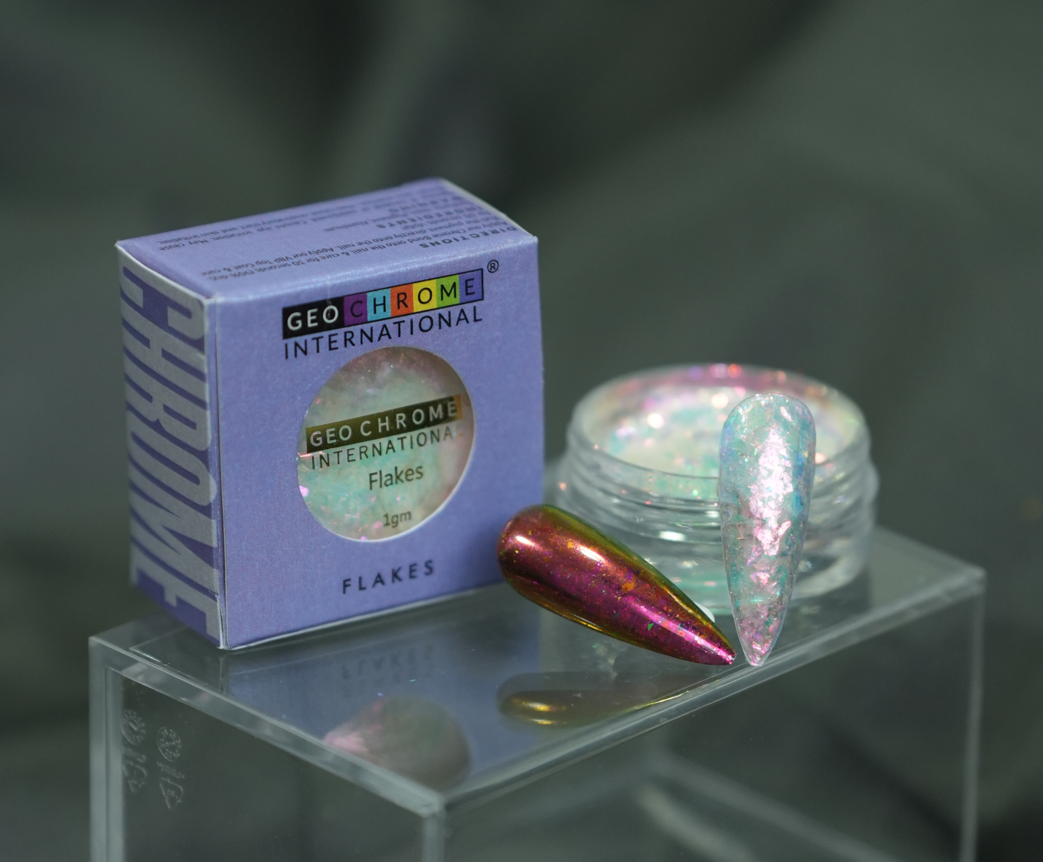 Transparent Optical Chameleon Flake - Dragonfruit Glow